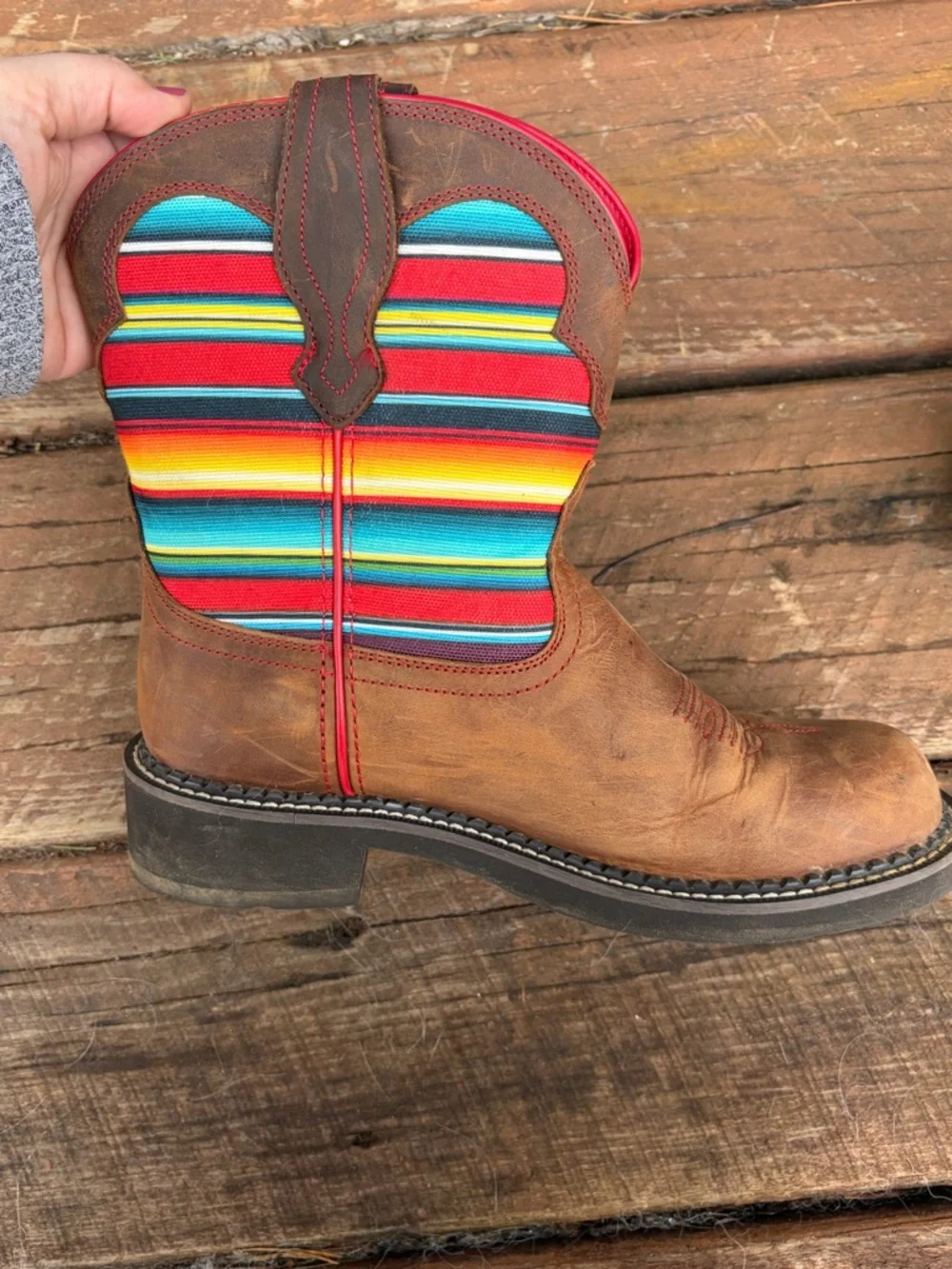 ARIAT Women's Gembaby Western Boot - Size 8 WORN ONCE - Picture 10 of 10